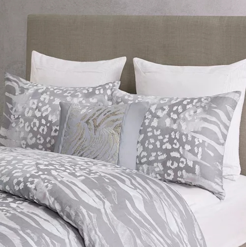 NATORI Dohwa Embroidered Square Decorative Pillow The Natori Dohwa embroidered c
